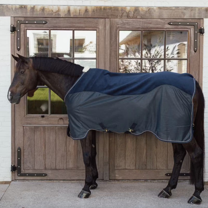 Kentucky Horsewear - Couverture séchante Combo Mesh marine 0g | - Ohlala