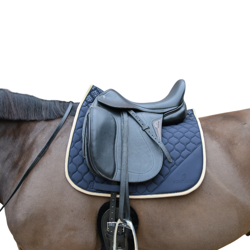 Kentucky Horsewear - Softshell Dressuurtapijt Onion Quilt marine/beige