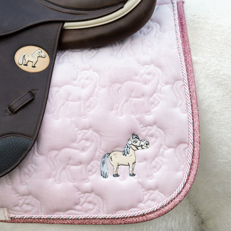 Kentucky Horsewear - Eenhoorn zadeldoek met zachte roze glitters