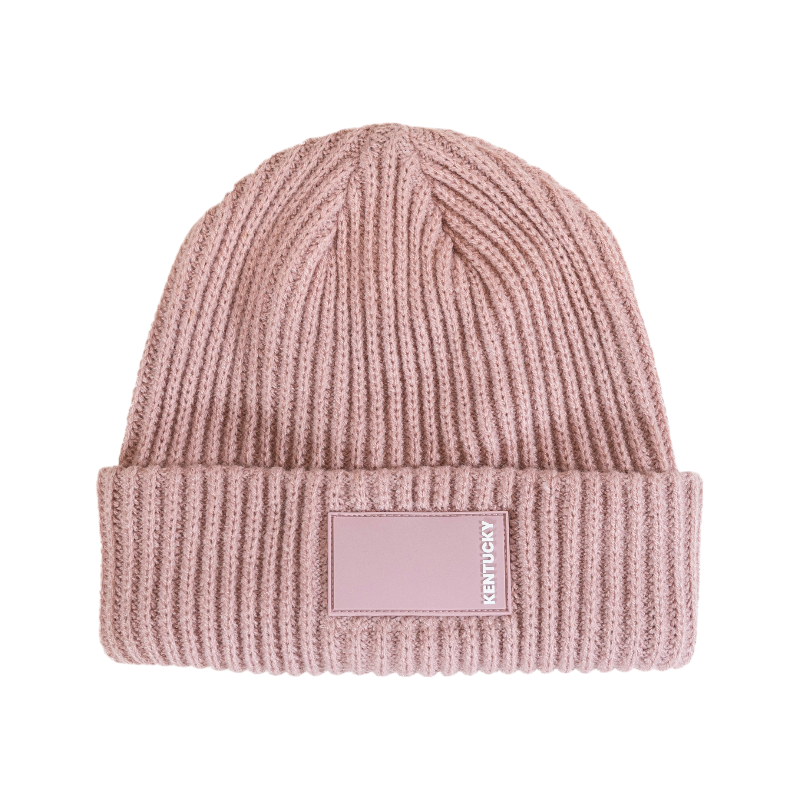 Kentucky Horsewear - Bonnet Rubber logo vieux rose | - Ohlala