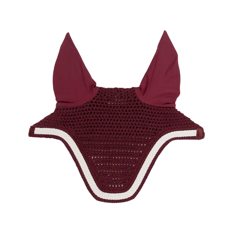 Kentucky Horsewear - Bonnet pour chevaux Wellington Plaited Cord anti-bruits bordeaux | - Ohlala