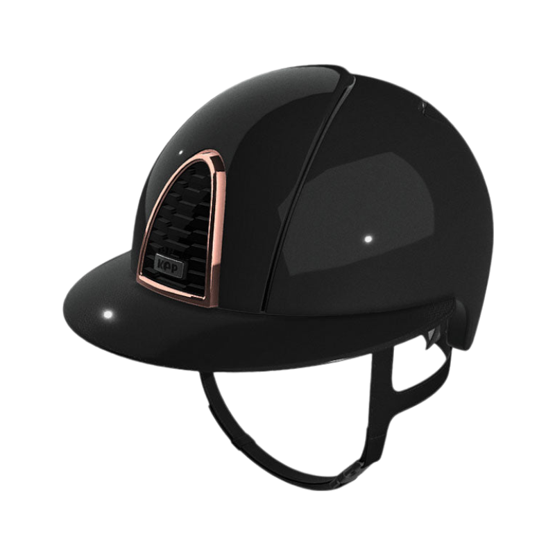 KEP - Casque Cromo 2.0 shine noir logo rose gold polo diamond