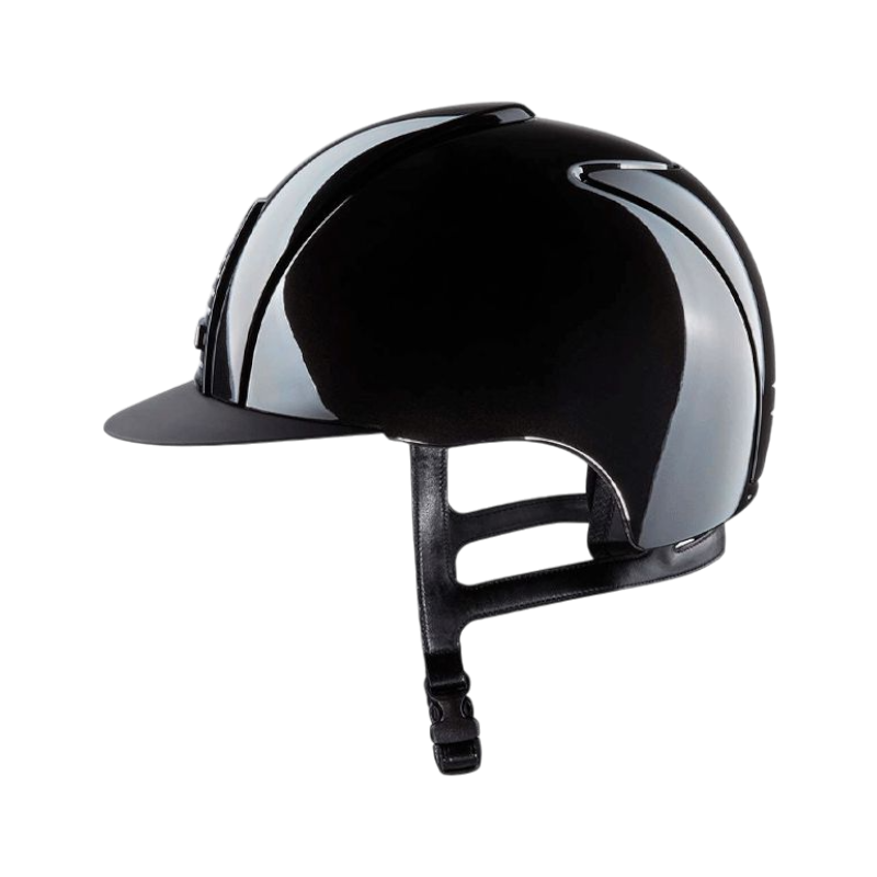 KEP - Casque d'équitation Cromo 2.0 Shine noir visière standard | - Ohlala