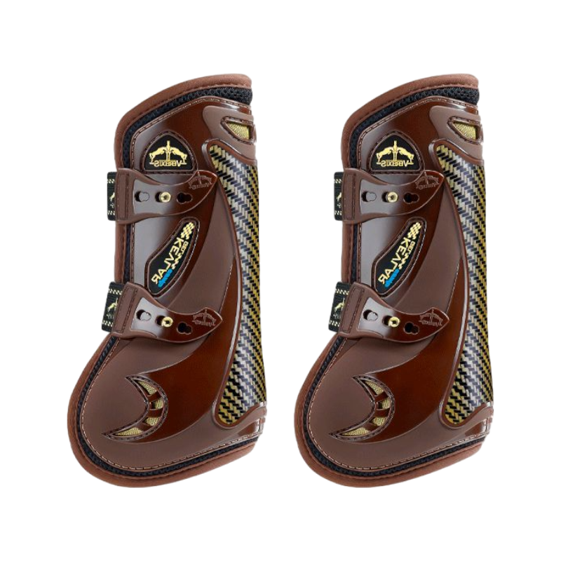 Veredus - Guêtres ouvertes Kevlar Gel Vento Marron x2 | - Ohlala