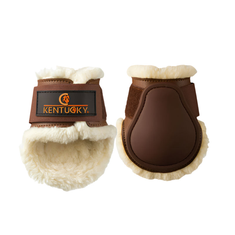 Kentucky Horsewear - Protège boulet Young horses Mouton choco | - Ohlala
