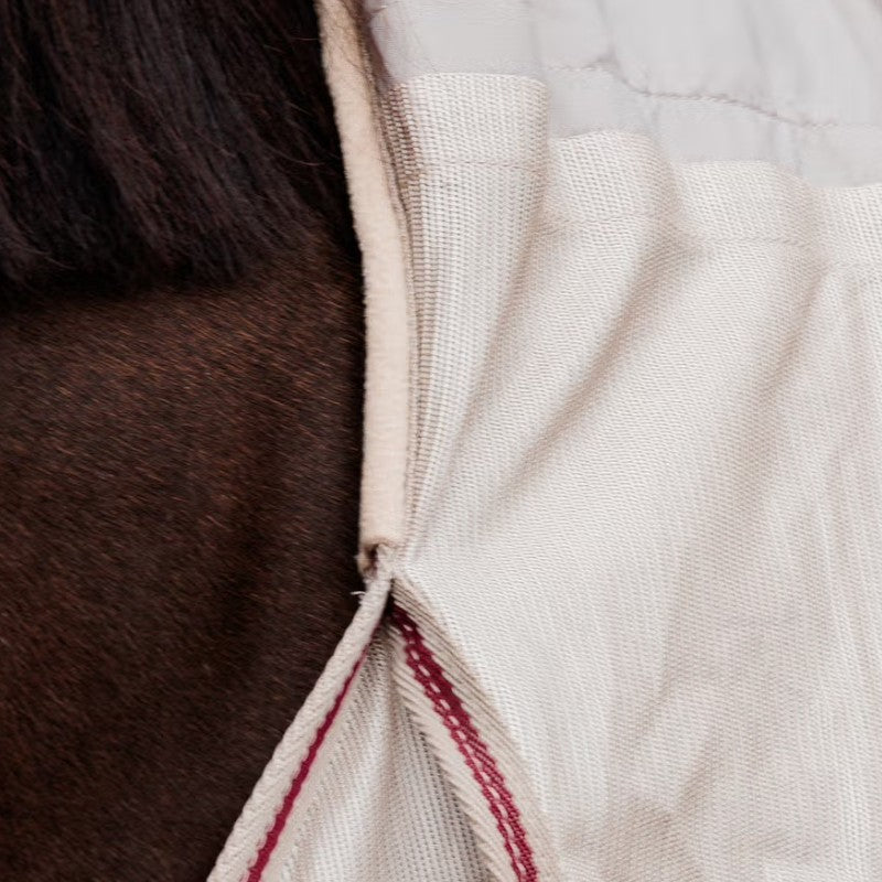 Kentucky Horsewear - Couverture anti-mouches Comfort Classic beige/ bordeaux | - Ohlala