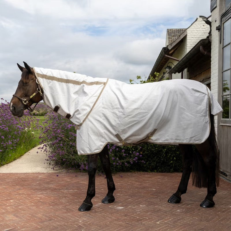 Kentucky Horsewear - Couverture anti-mouches Sweet Itch Fly Comfort blanc | - Ohlala