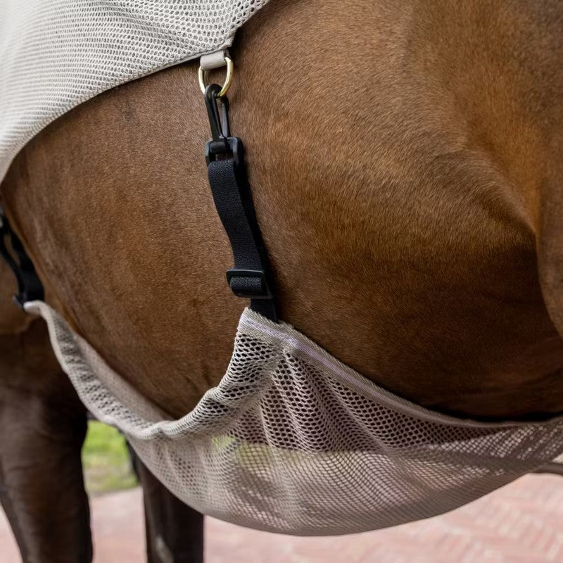 Kentucky Horsewear - Couverture anti-mouches avec protection ventrale Comfort beige | - Ohlala