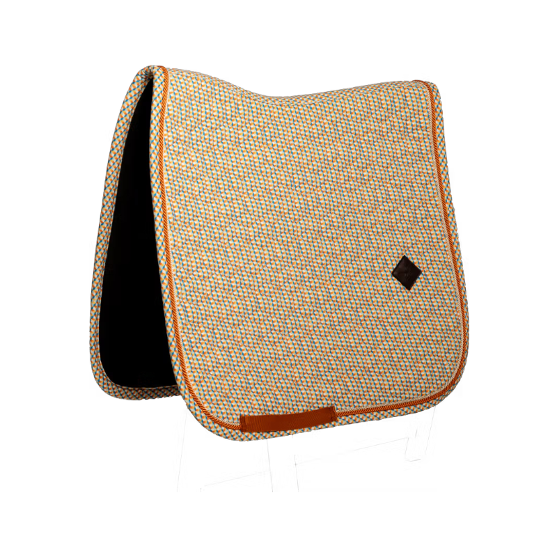 Kentucky Horsewear - Dressuurmat Velvet Printing kleurrijke blokken