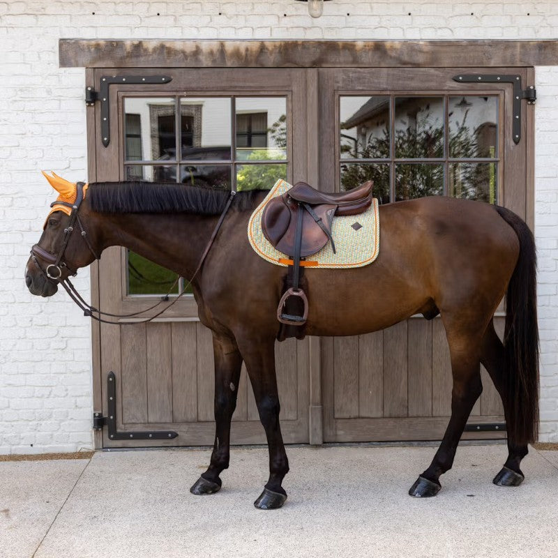 Kentucky Horsewear - Sattelunterlage Velvet Printing bunte Würfel