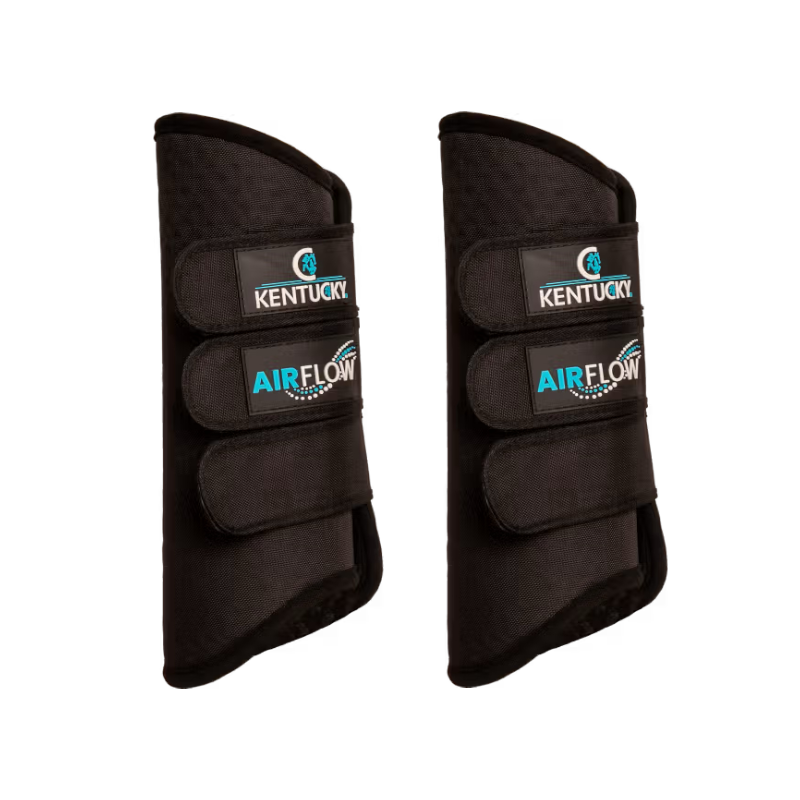 Kentucky Horsewear - 3D Air Flow zwarte cross achterste guêtres