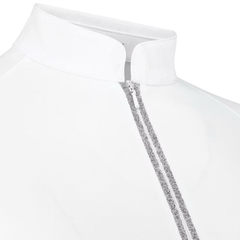 Kentucky Horsewear - Lange mouwen wedstrijd polo voor dames Classic wit