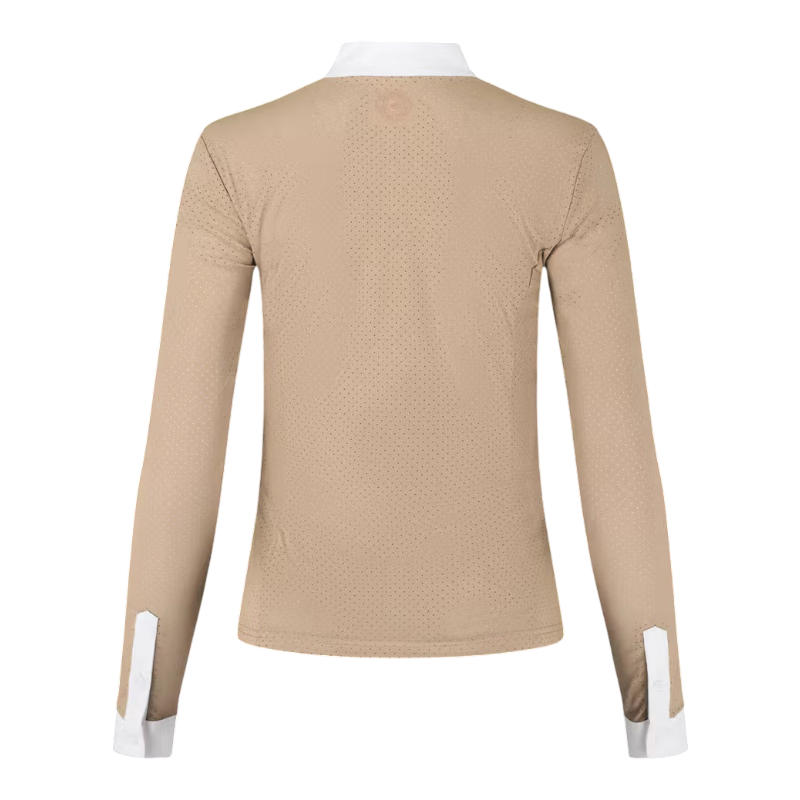 Kentucky Horsewear - Lange mouwen wedstrijd polo voor dames Heritage Air beige