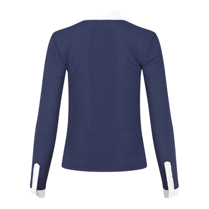 Kentucky Horsewear - Lange mouwen wedstrijd polo voor dames Heritage Air marine