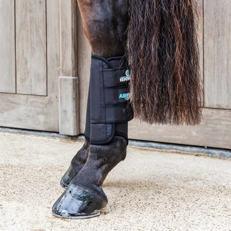 Kentucky Horsewear - 3D Air Flow Skin Friendly black front cross post guides