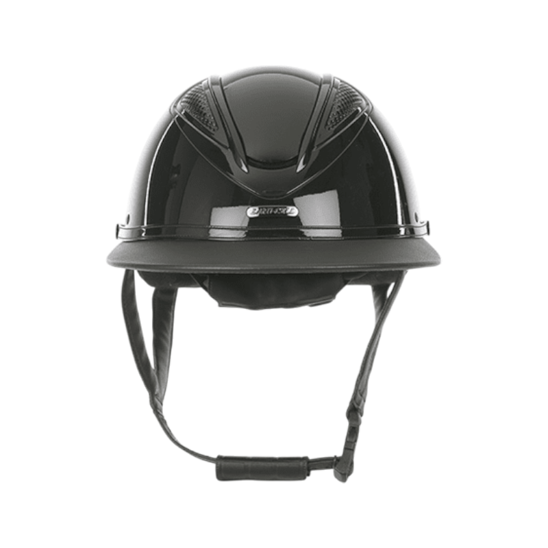 Lami-cell - Casque d'équitation Lucia noir brillant/ cuir | - Ohlala