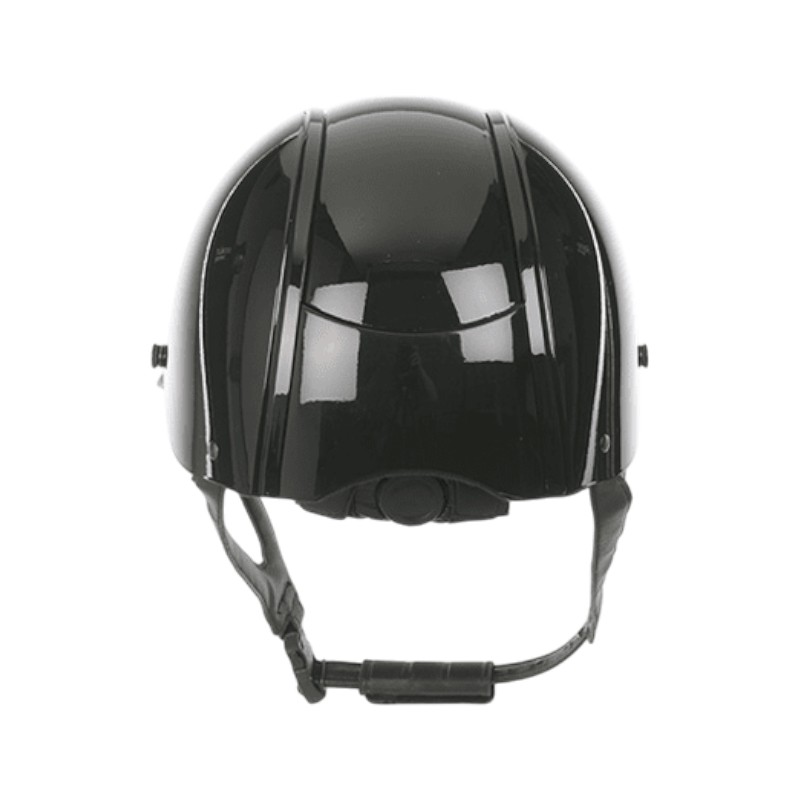 Lami-cell - Casque d'équitation Lucia noir brillant/ cuir | - Ohlala
