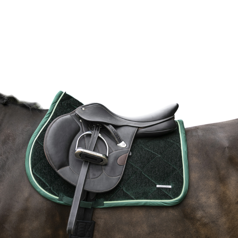 Lami-cell - Tapis de selle Glimmer vert foncé | - Ohlala