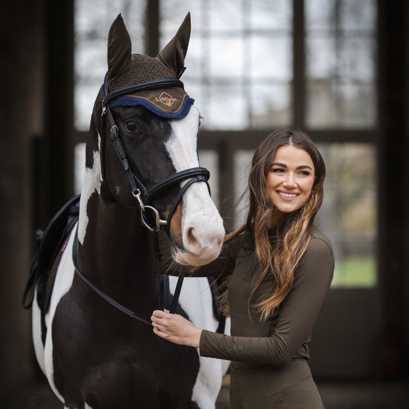 Lemieux - Bonnet anti-mouches Classic Alpine kaki/ marron | - Ohlala