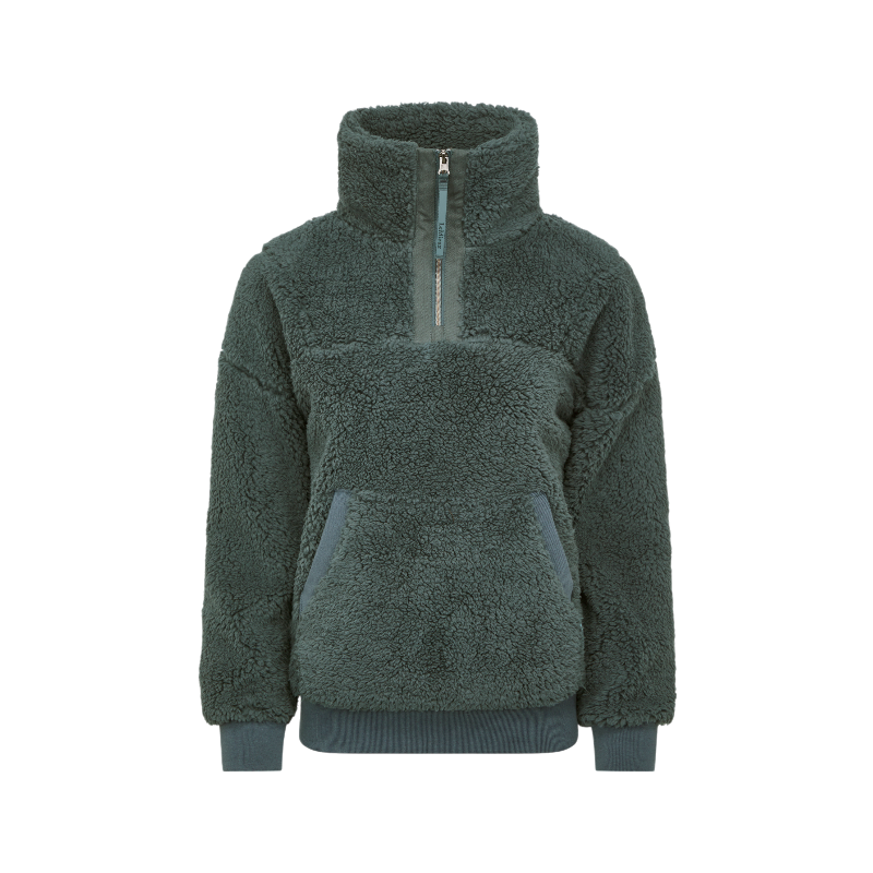 Lemieux - Sweat manches longues polaire femme Tara bleu pétrole | - Ohlala