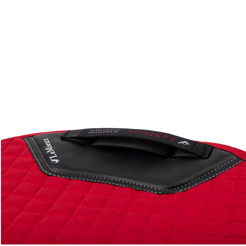 Lemieux - Tapis de selle GP Suede Square chili | - Ohlala