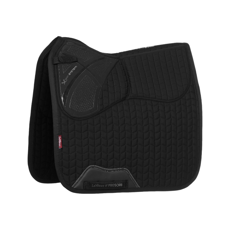 Lemieux - Tapis de dressage Pro Sorb Plain 2 Square noir | - Ohlala