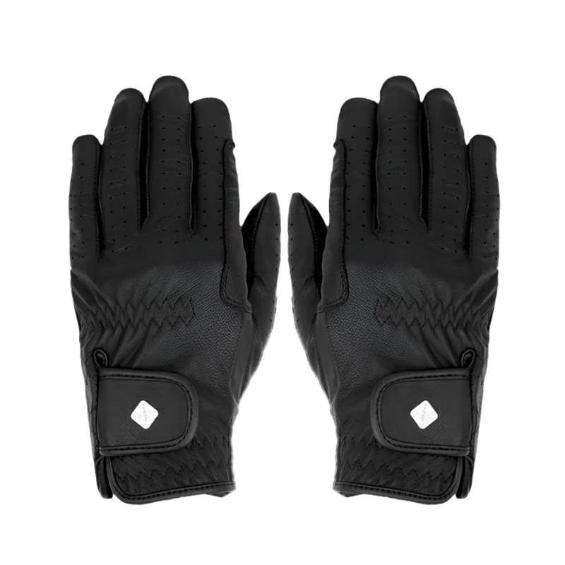 LeMieux - Gants d'équitation Classic en cuir noir | - Ohlala