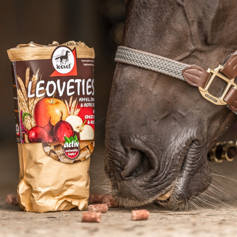 Leovet - Friandises pour chevaux Leoveties pomme blé et betterave rouge