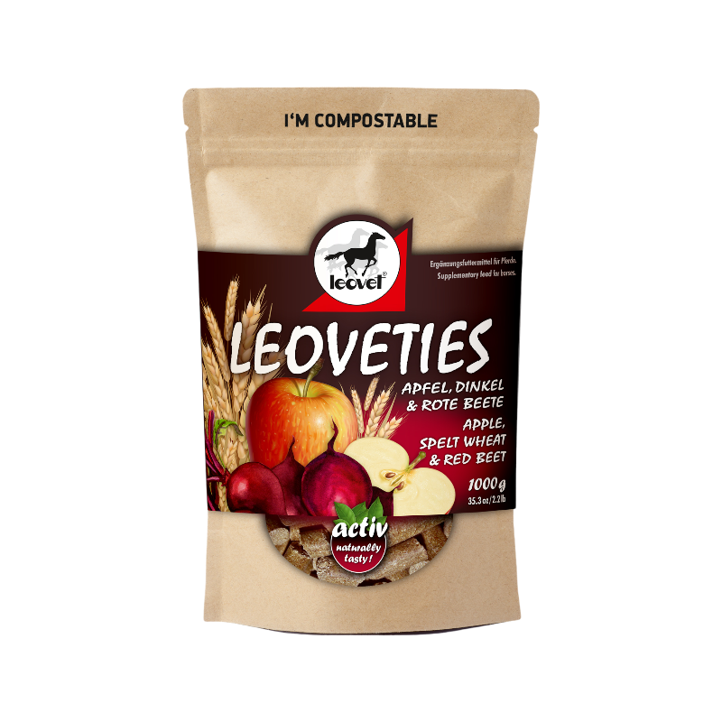 Leovet - Leoveties apple wheat and beetroot treats for horses 1 kg