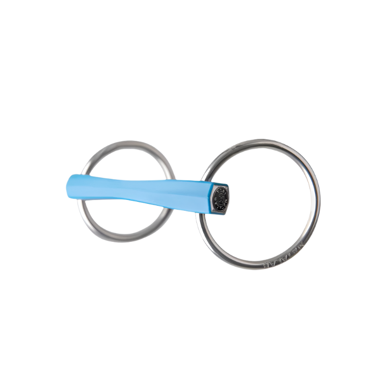 Metalab - Mors Flexi droit deux anneaux bleu | - Ohlala