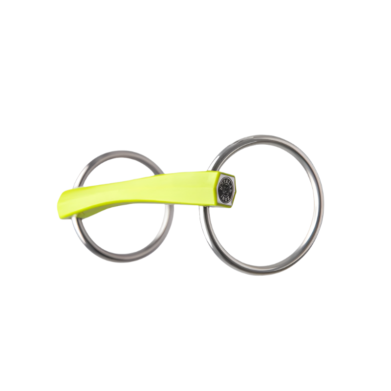 Metalab - Mors Flexi Soft droit deux anneaux vert | - Ohlala
