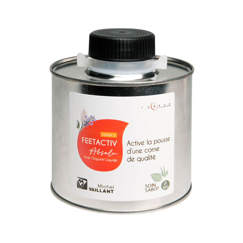 Michel Vaillant - Huile Bio pour sabot stimule la pousse Feetactiv absolu avec applicateur