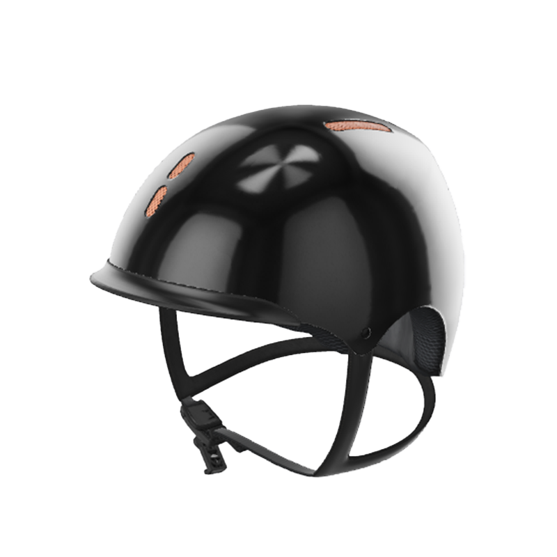 NACA - Casque d'équitation Gravity S sans visière brillant noir onyx/ rose gold | - Ohlala