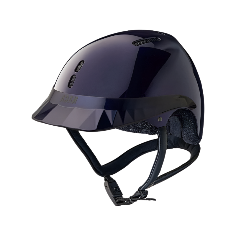 NACA - Casque d'équitation Gravity S visière standard brillant bleu | - Ohlala