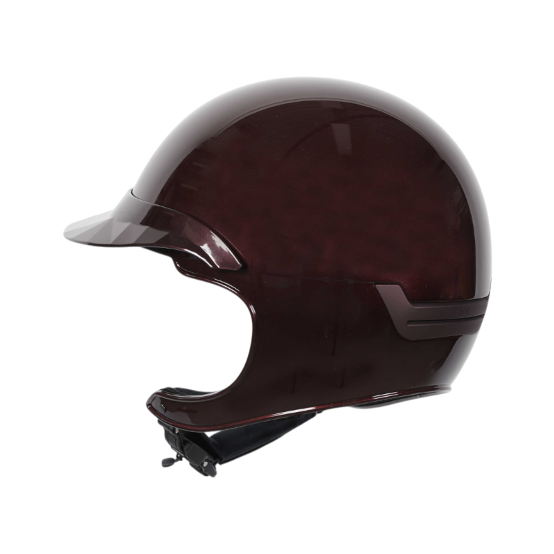 NACA - Comet XP shiny plum polo riding helmet visor