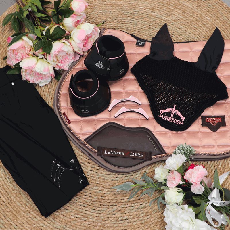 Veredus - Bonnet Color Edition pour chevaux Noir/ Rose | - Ohlala