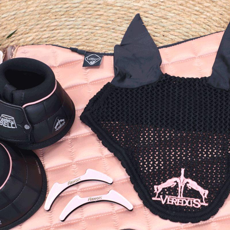 Veredus - Bonnet Color Edition pour chevaux Noir/ Rose | - Ohlala