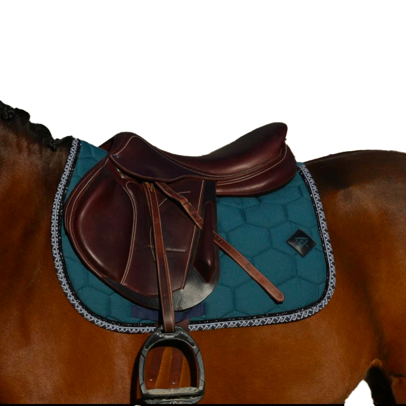 Oxxer - Tapis de selle Monogramme emeraude | - Ohlala