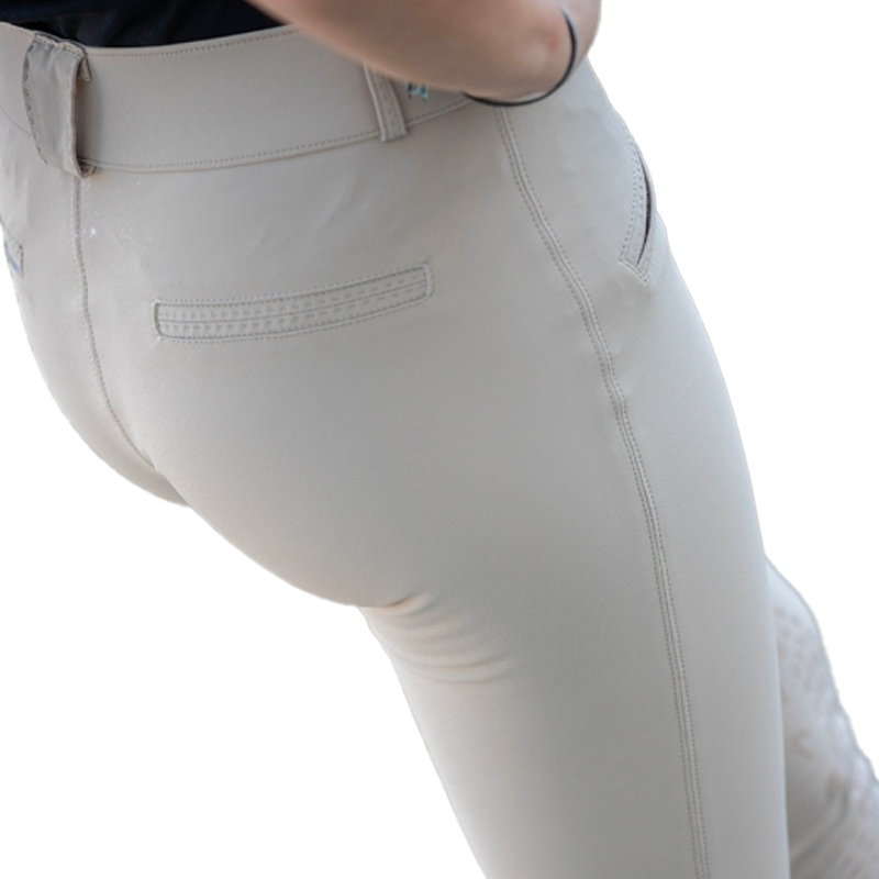 Pénélope Store - Pantalon d'équitation femme Rocky beige taille mi-haute | - Ohlala