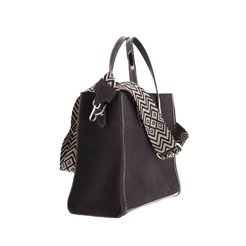 Pénélope - Sac à main Romane noir | - Ohlala