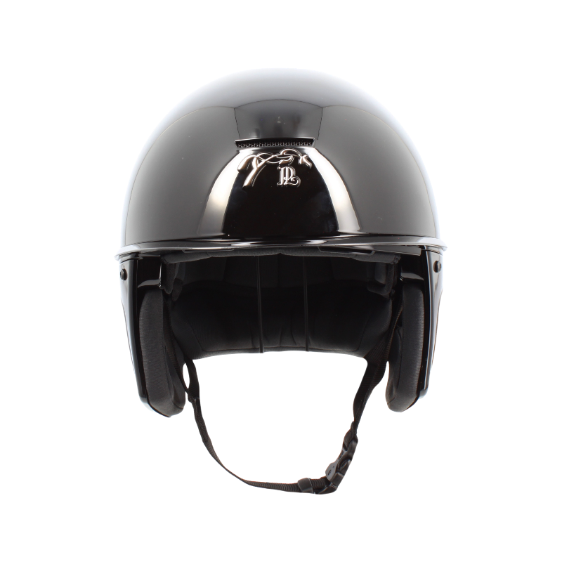 Pénélope - Casque d'équitation visière standard noir brillant Pénélope X Freejump | - Ohlala
