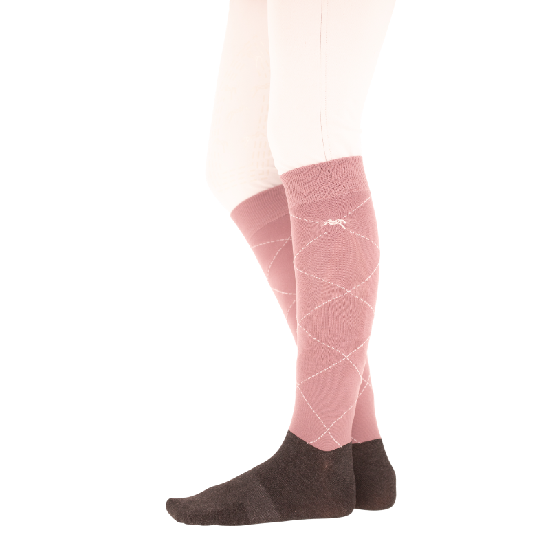 Pénélope - Chaussettes Luxe rose poudré (x2) | - Ohlala