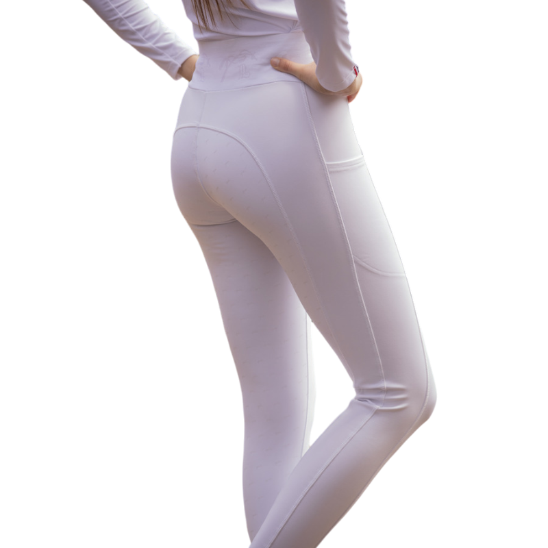 Pénélope - Legging d'équitation Anaé blanc | - Ohlala
