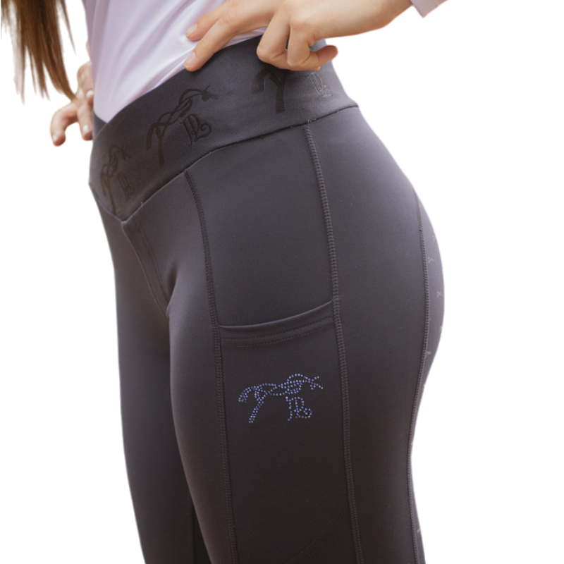 Pénélope - Legging d'équitation Anaé marine | - Ohlala