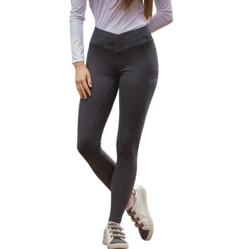 Pénélope - Legging d'équitation Anaé marine | - Ohlala