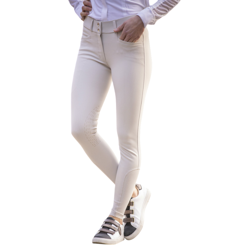 Pénélope - Pantalon d'équitation femme Majestic beige | - Ohlala