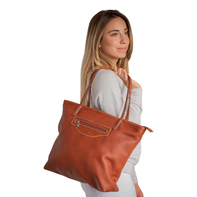Pénélope - Sac Toti cognac | - Ohlala