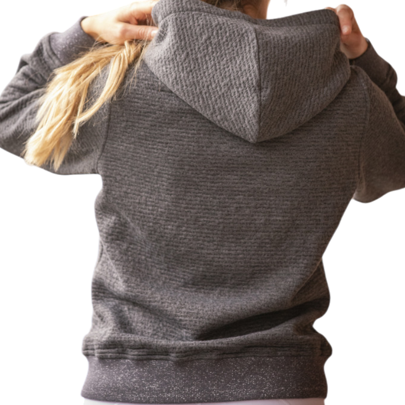 Pénélope - Sweat femme Tressy Flock gris | - Ohlala