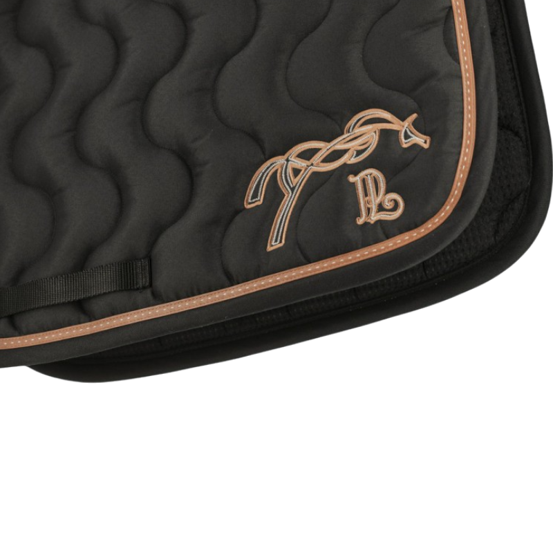 Pénélope - Tapis de selle Classique noir/ noir/ caramel