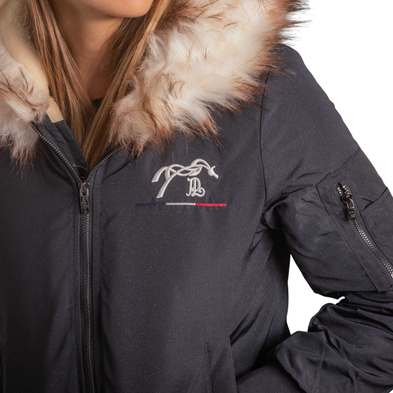 Pénélope - Damen Bomberjacke Lyon marine Glitzer